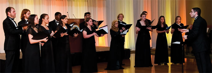 USF Chamber Singers performing.