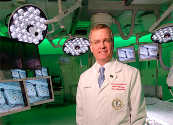 Dr. John Armstrong standing in CAMLS.